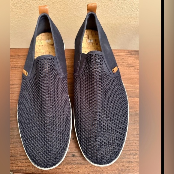 H&M Men's Navy Mesh Slip-On Shoes Size 11.5 - Picture 2 of 5